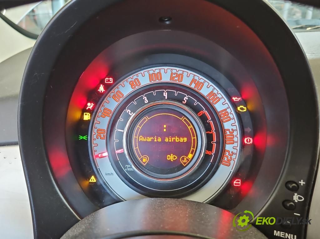 Fiat 500 2007-2020 1.2 8V 69KM manual 51 kW 1242 cm3 3- prístrojovka/ budíky 735471901 (Prístrojová doska)