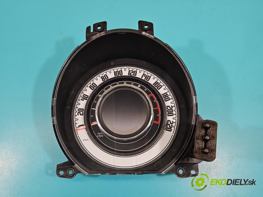 Fiat 500 2007-2020 1.2 8V 69KM manual 51 kW 1242 cm3 3- prístrojovka/ budíky 735471901 (Prístrojová doska)