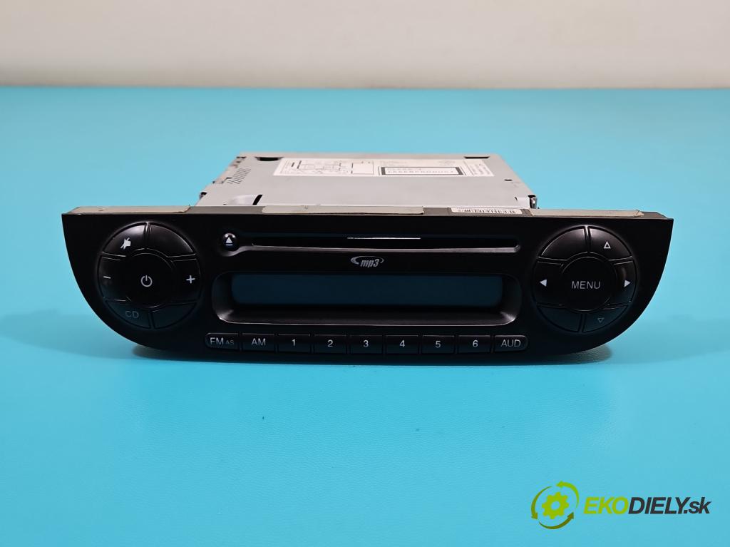 Fiat 500 2007-2020 1.2 8V 69KM manual 51 kW 1242 cm3 3- Radio originál 7647389316