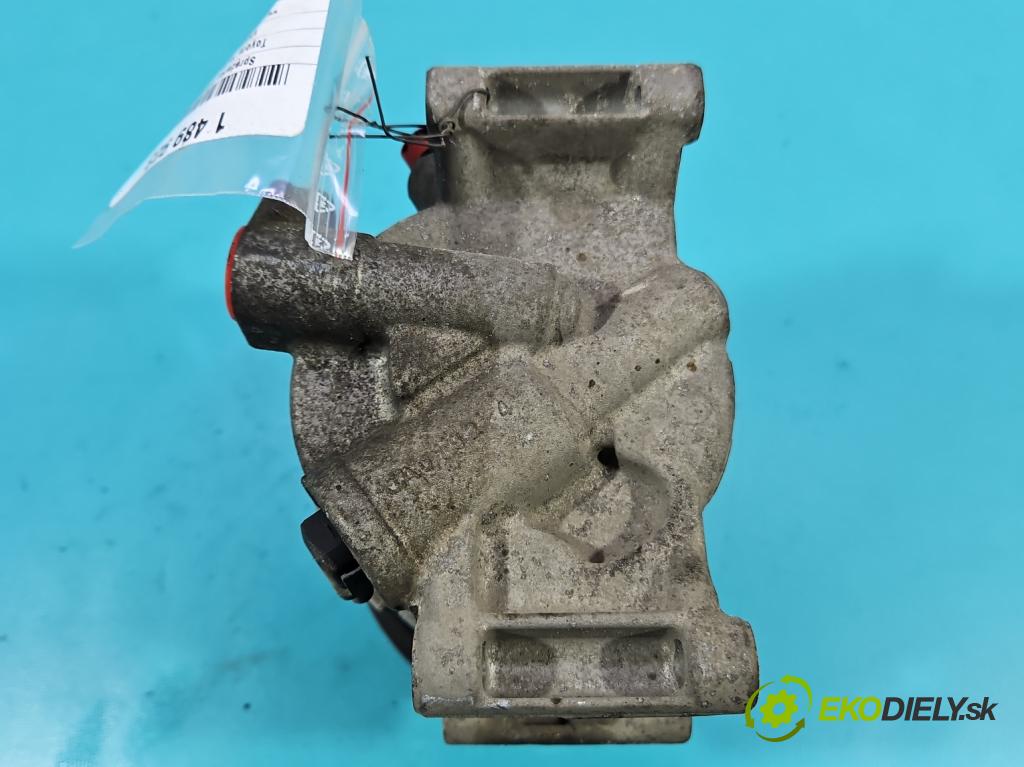 Toyota Yaris III 2011-2020 1.3 vvt-i 99 HP manual 73 kW 1329 cm3 5- Kompresor: klimatizácie 447250-2500 (Kompresor klimatizácie)