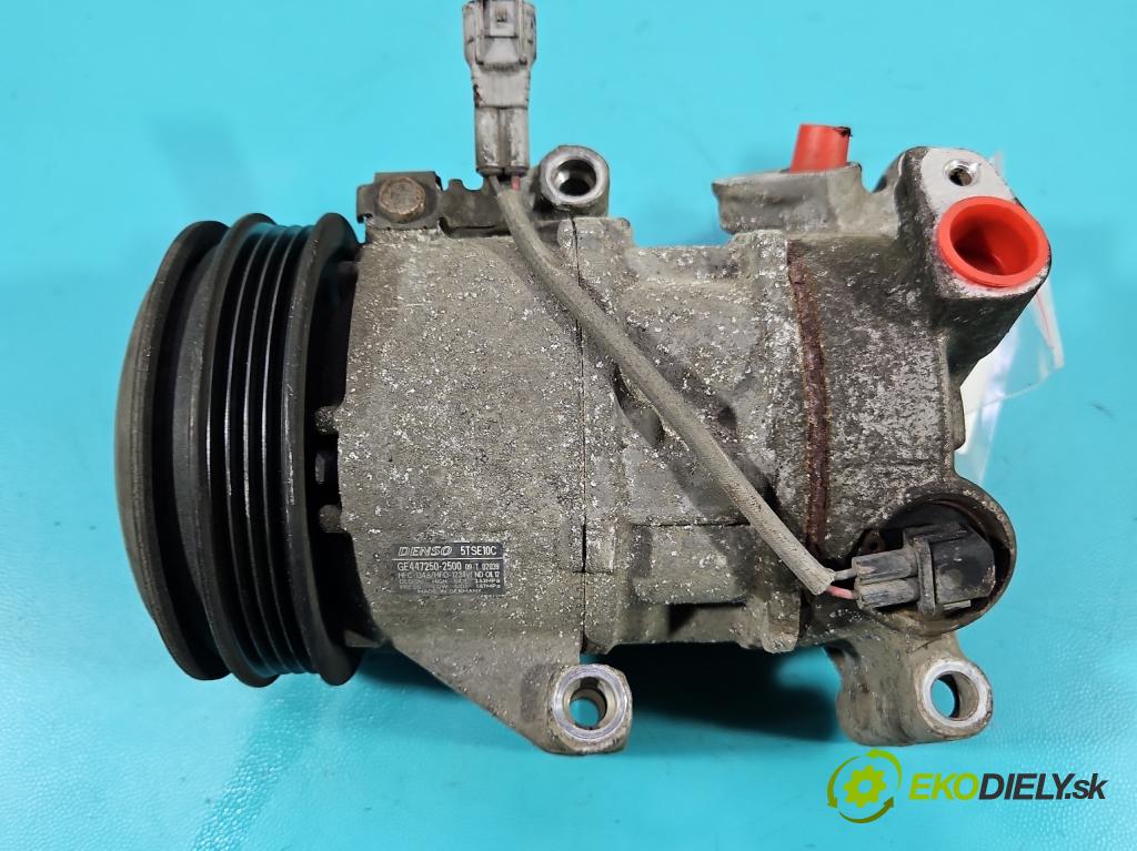 Toyota Yaris III 2011-2020 1.3 vvt-i 99 HP manual 73 kW 1329 cm3 5- Kompresor: klimatizácie 447250-2500 (Kompresor klimatizácie)