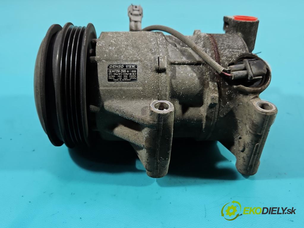 Toyota Yaris III 2011-2020 1.3 vvt-i 99 HP manual 73 kW 1329 cm3 5- Kompresor: klimatizácie 447250-2500 (Kompresor klimatizácie)