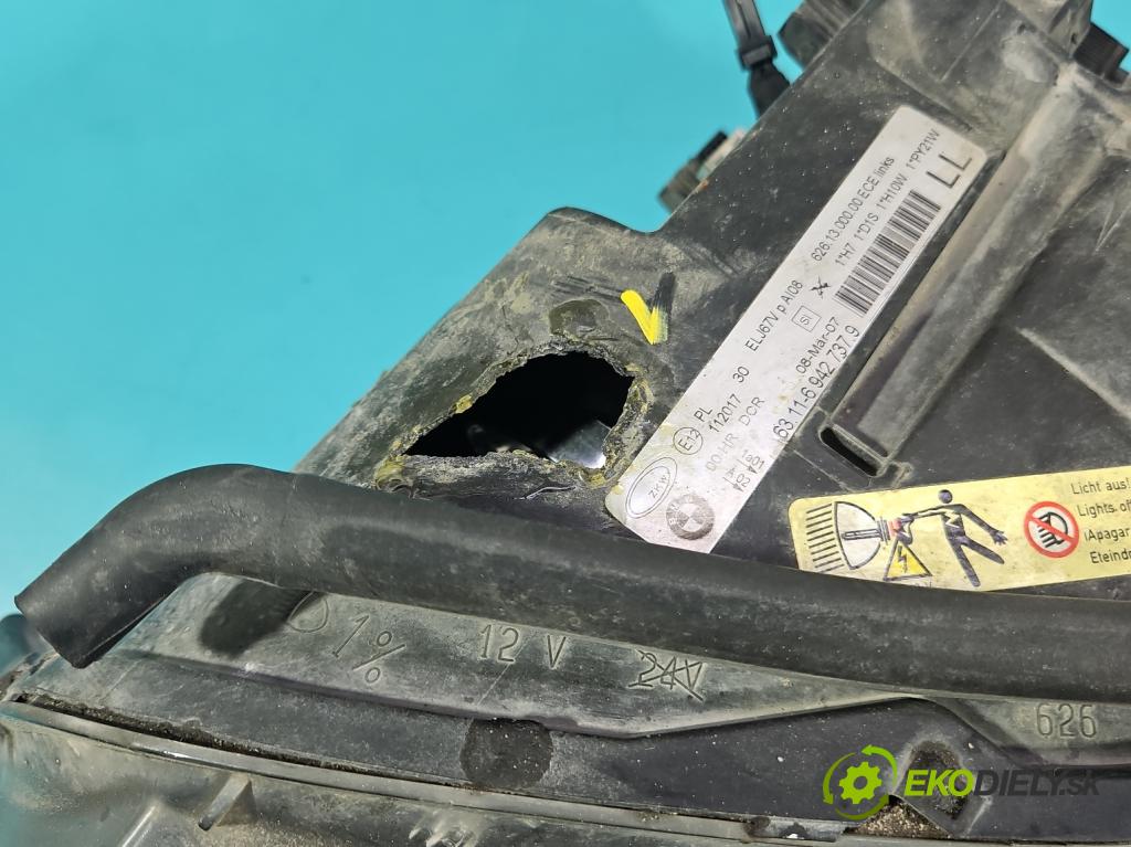 Bmw 3 E90 2005-2013 2.0d 163 HP automatic 120 kW 1995 cm3 4- Reflektor: ľavý 6942737 (Kľučka dverí ostatné)