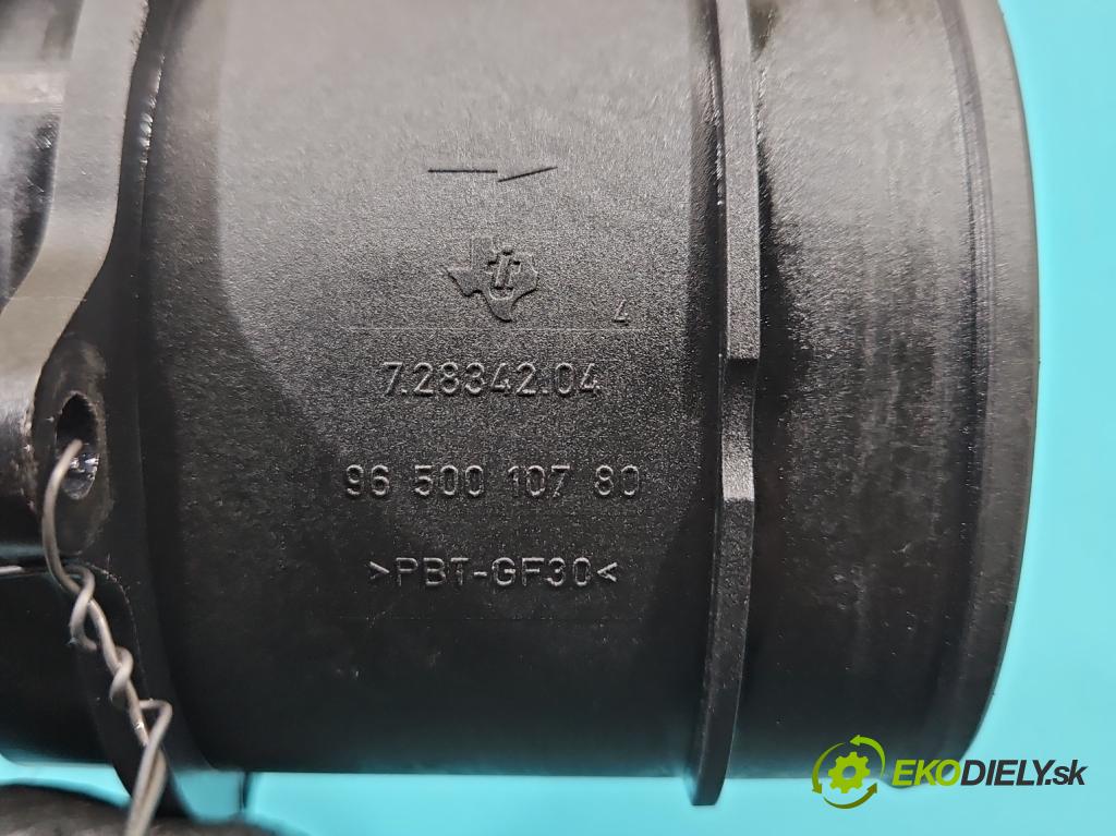 Peugeot 407 1.6 hdi 109 HP manual 80 kW 1560 cm3 5- průtokoměr: 9650010780 (Váha vzduchu)