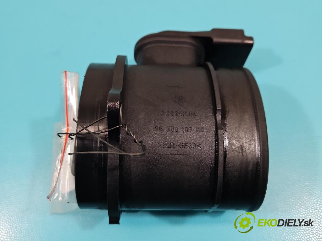 Peugeot 407 1.6 hdi 109 HP manual 80 kW 1560 cm3 5- průtokoměr: 9650010780 (Váha vzduchu)