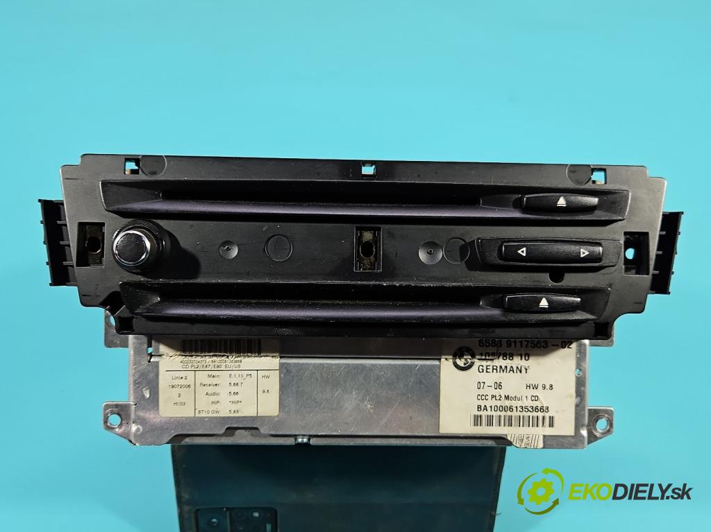 Bmw 3 E90 2005-2013 2.0d 163 HP automatic 120 kW 1995 cm3 4- Radio originál 9117563