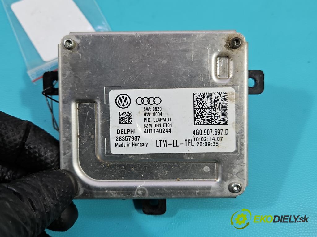 Audi A5 8T 2007-2016 2.0 TFSI 224hp automatic 165 kW 1984 cm3 5- střídač: xenon 4G0907697D (Riadiaca jednotka xenónu)