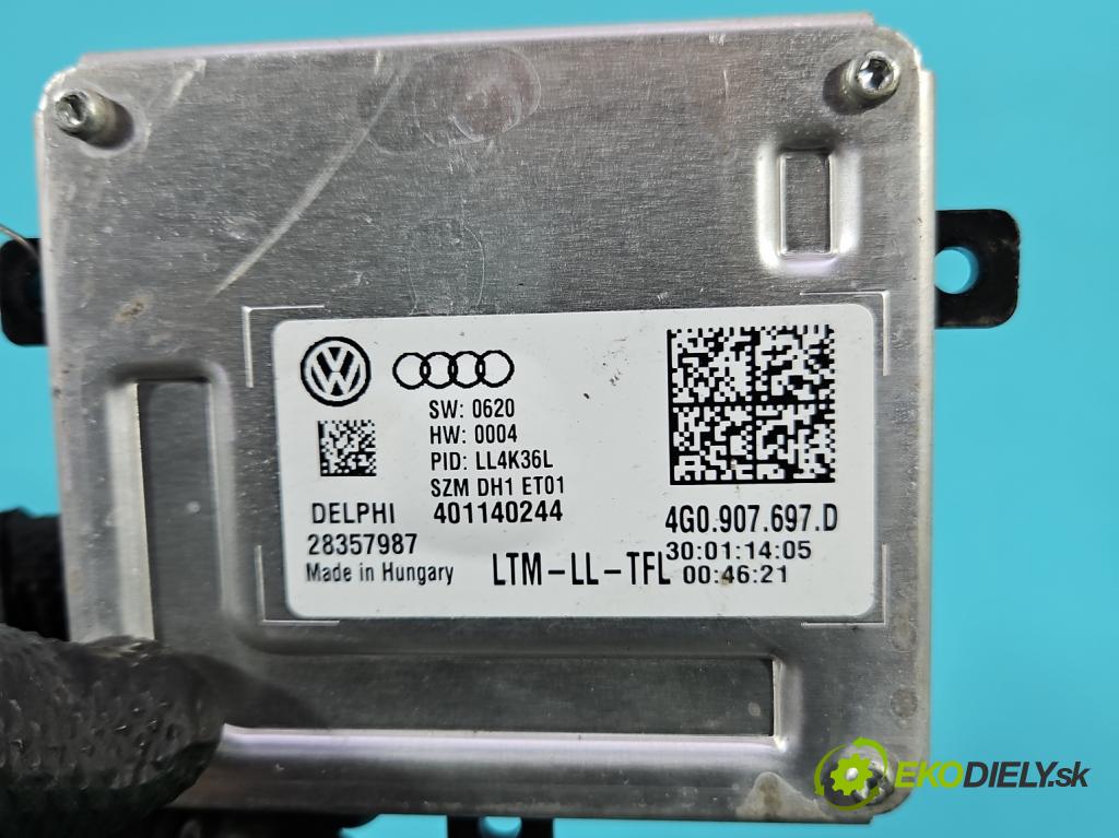 Audi A5 8T 2007-2016 2.0 TFSI 224hp automatic 165 kW 1984 cm3 5- střídač: xenon 4G0907697D (Riadiaca jednotka xenónu)