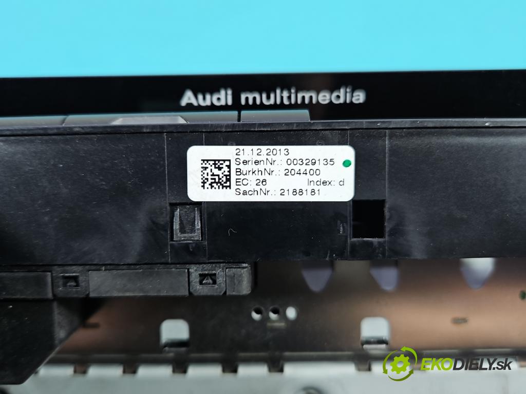 Audi A5 8T 2007-2016 2.0 TFSI 224hp automatic 165 kW 1984 cm3 5- Navigácia: čítačka 8R1035666E