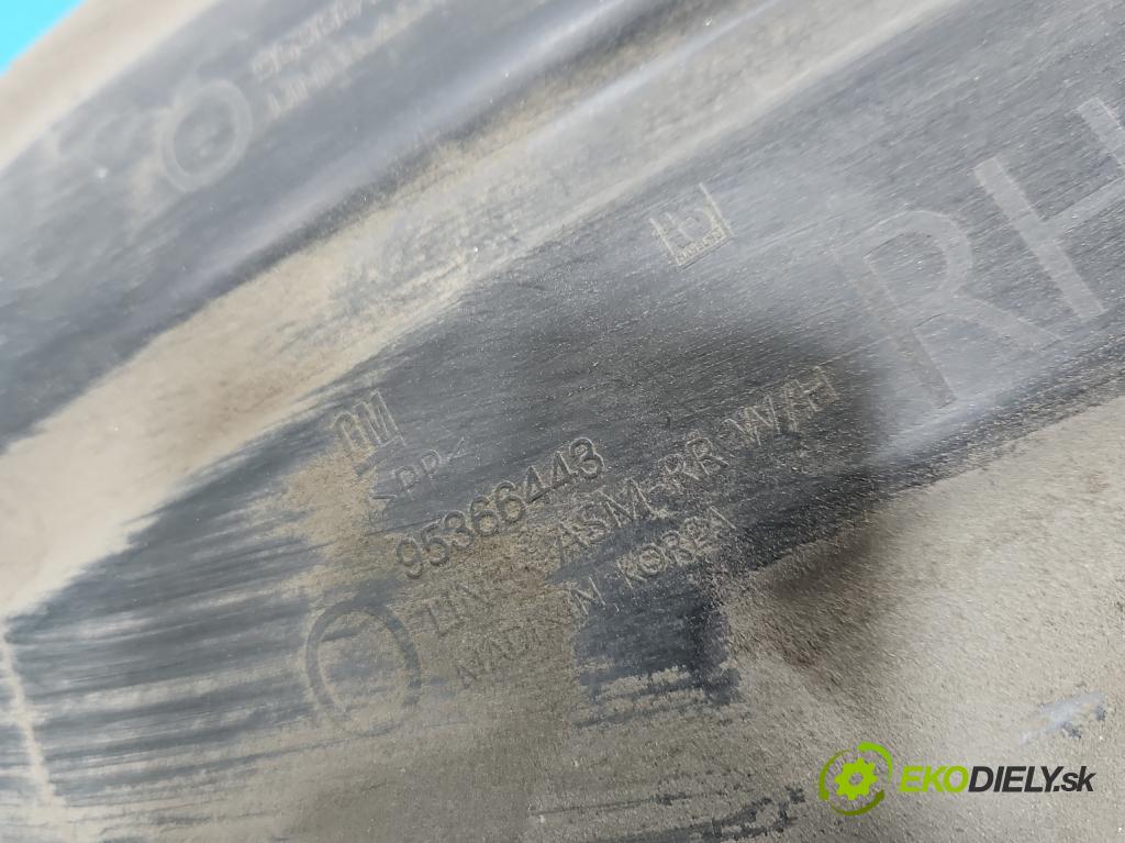 Opel Mokka A 2012-2019 1.6 cdti 136 HP manual 100 kW 1598 cm3 5- Blatník: zadné pravé 95366488