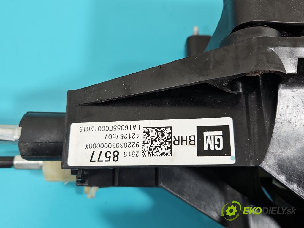 Opel Mokka A 2012-2019 1.6 cdti 136 HP manual 100 kW 1598 cm3 5- Páka: Změny: stupeň,rýchlosť 25198577 (Rýchlostná páka (kulisa))