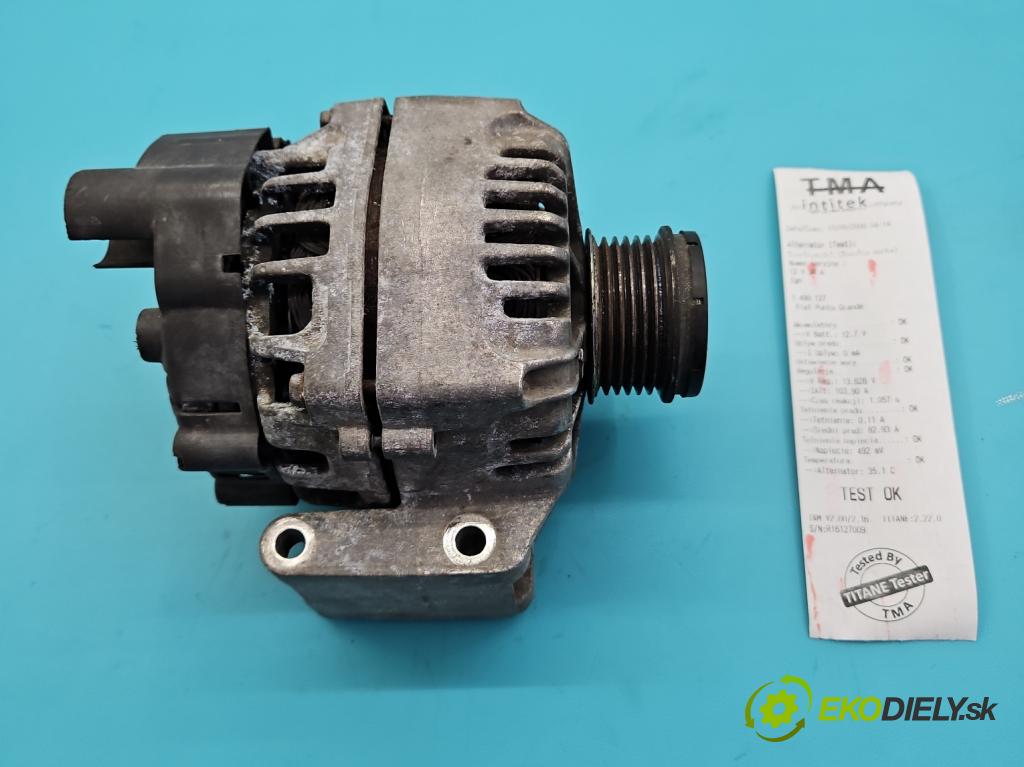 Fiat Punto Grande 1.3 JTD 69KM manual 51 kW 1300 cm3 3- Alternator 46823547 (Alternátor)