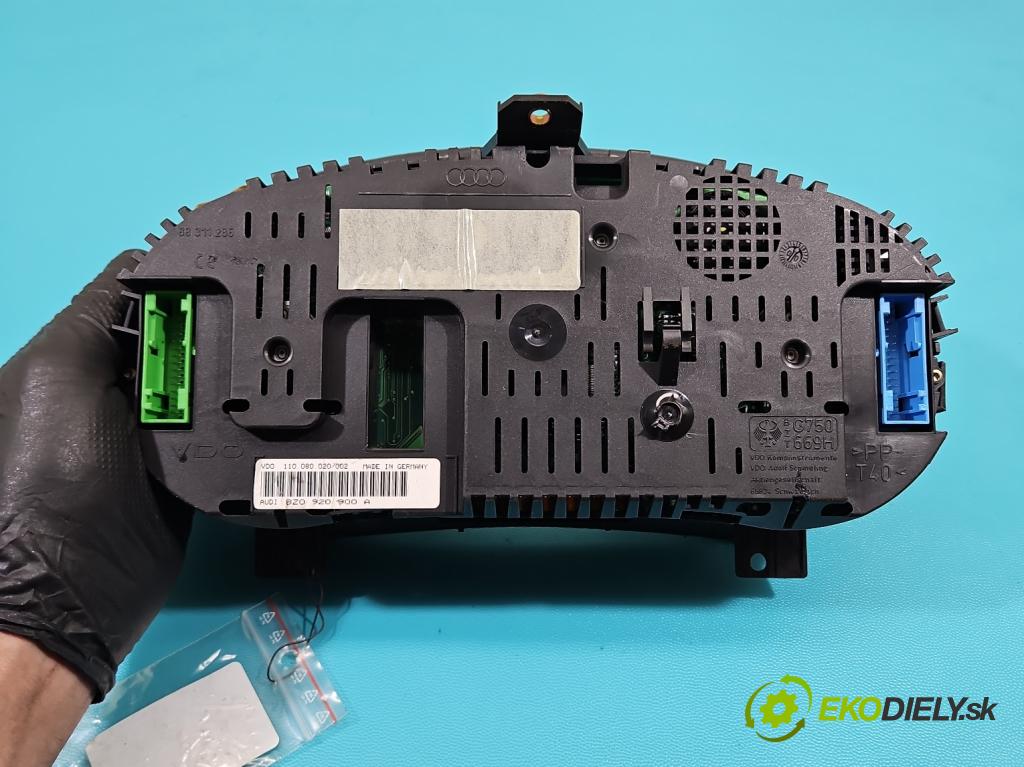 Audi A2 1.4 16V 75 HP manual 55 kW 1390 cm3 5- prístrojovka/ budíky 8Z0920900A (Prístrojová doska)