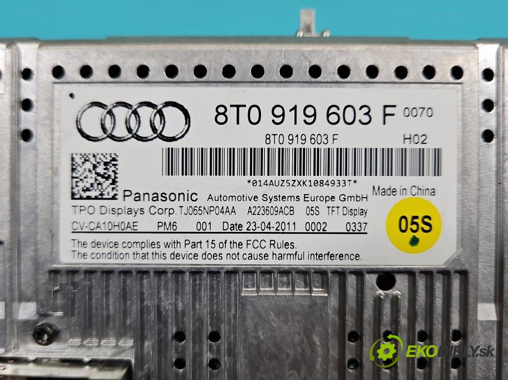 Audi Q5 2008-2016 2.0 tdi 170 HP manual 125 kW 1968 cm3 5- Zobrazit: 8T0919603F (Prístrojová doska)