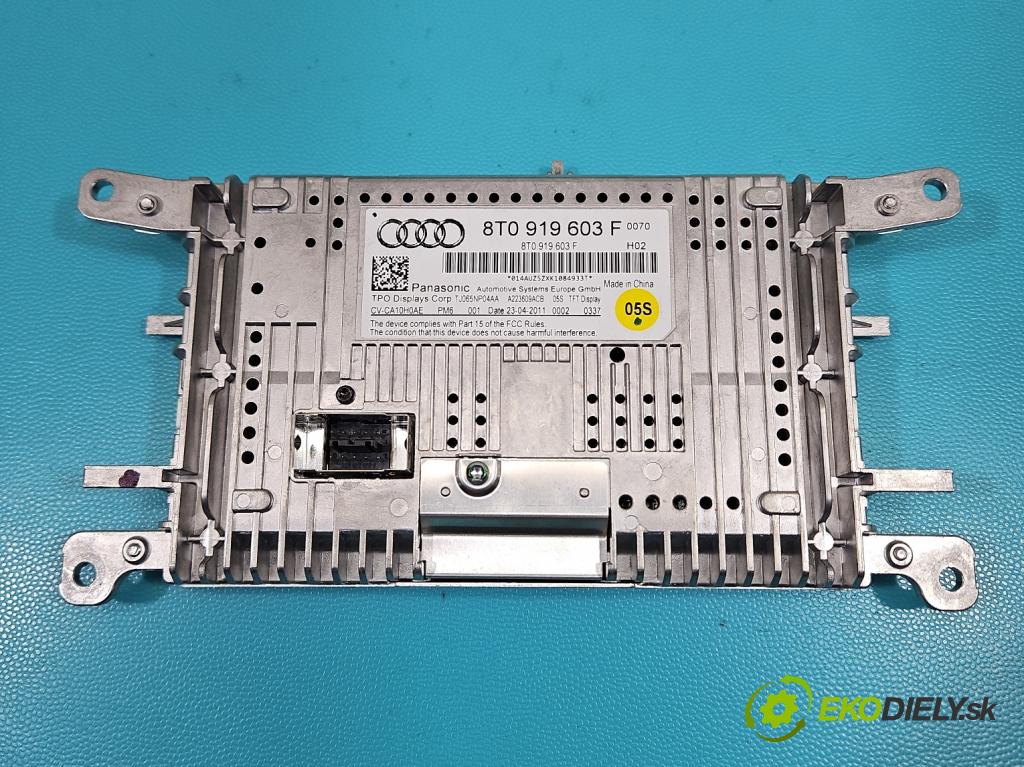 Audi Q5 2008-2016 2.0 tdi 170 HP manual 125 kW 1968 cm3 5- Zobrazit: 8T0919603F (Prístrojová doska)