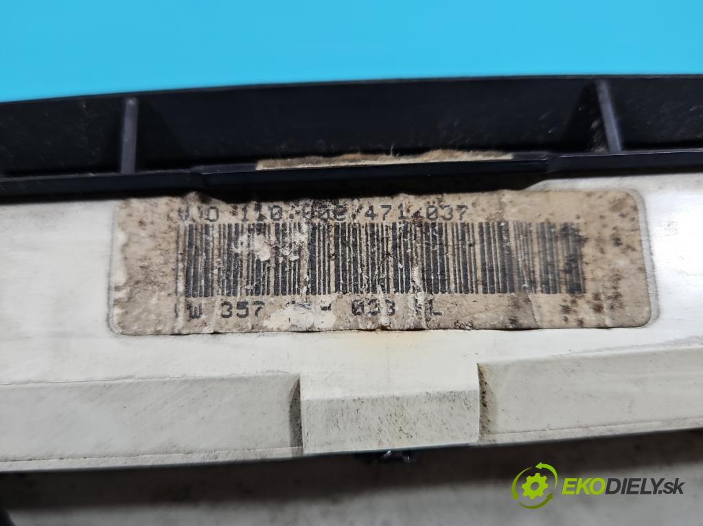 Vw Passat B3 1988-1993 1.8 90 HP manual 66 kW 1781 cm3 4- prístrojovka/ budíky  (Prístrojová doska)