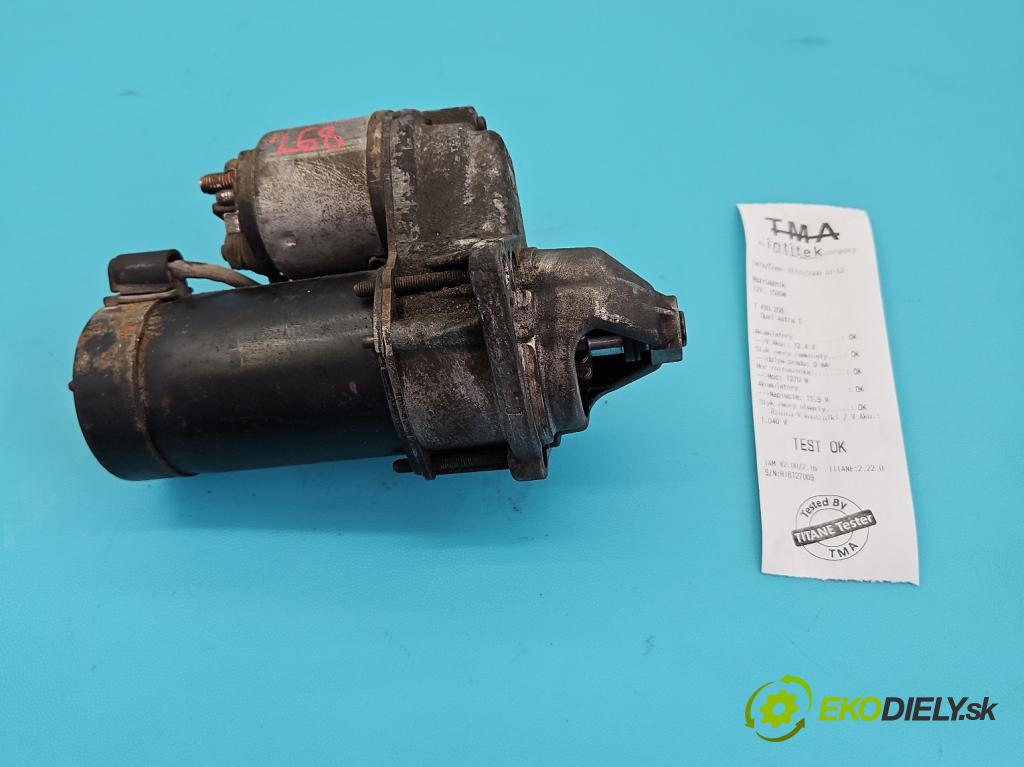 Opel Astra I 1991-2002 1.4 60 HP manual 44 kW 1389 cm3 4- štartér D6RA62 (Štartér)