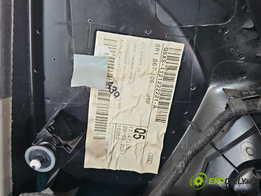 Audi Q5 2008-2016 2.0 tdi 170 HP manual 125 kW 1968 cm3 5- Čalounictví: dvere predné ľavé 8R1867105