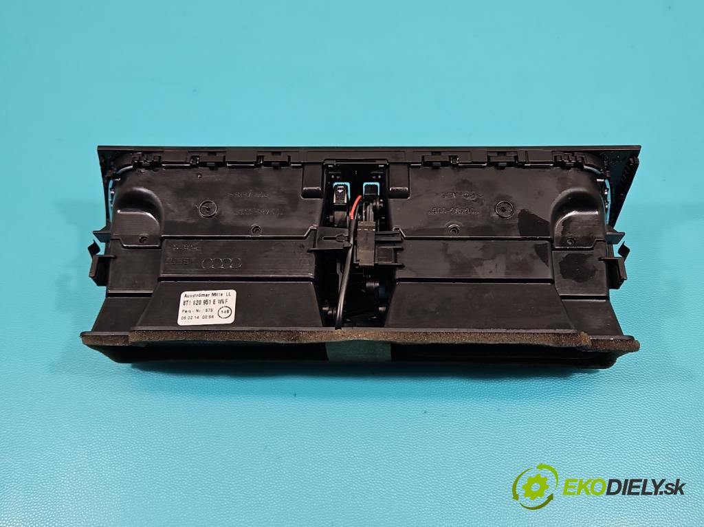 Audi A5 8T 2007-2016 2.0 TFSI 224hp automatic 165 kW 1984 cm3 5- Mřížka: kúrenia stredová 8T1820951E (Mriežka kúrenia (fukár))