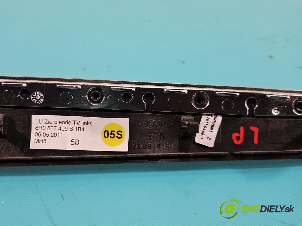 Audi Q5 2008-2016 2.0 tdi 170 hp manual 125 kW 1968 cm3 5- lišta ozdobná interiéry: 8R0863305B