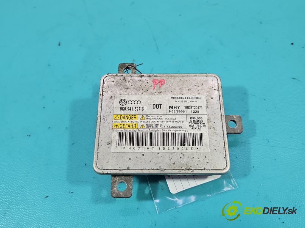 Audi Q5 2008-2016 2.0 tdi 170 HP manual 125 kW 1968 cm3 5- střídač: xenon 8K0941597C (Riadiaca jednotka xenónu)