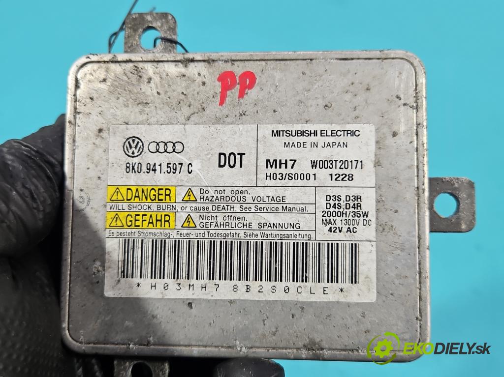 Audi Q5 2008-2016 2.0 tdi 170 HP manual 125 kW 1968 cm3 5- střídač: xenon 8K0941597C (Riadiaca jednotka xenónu)