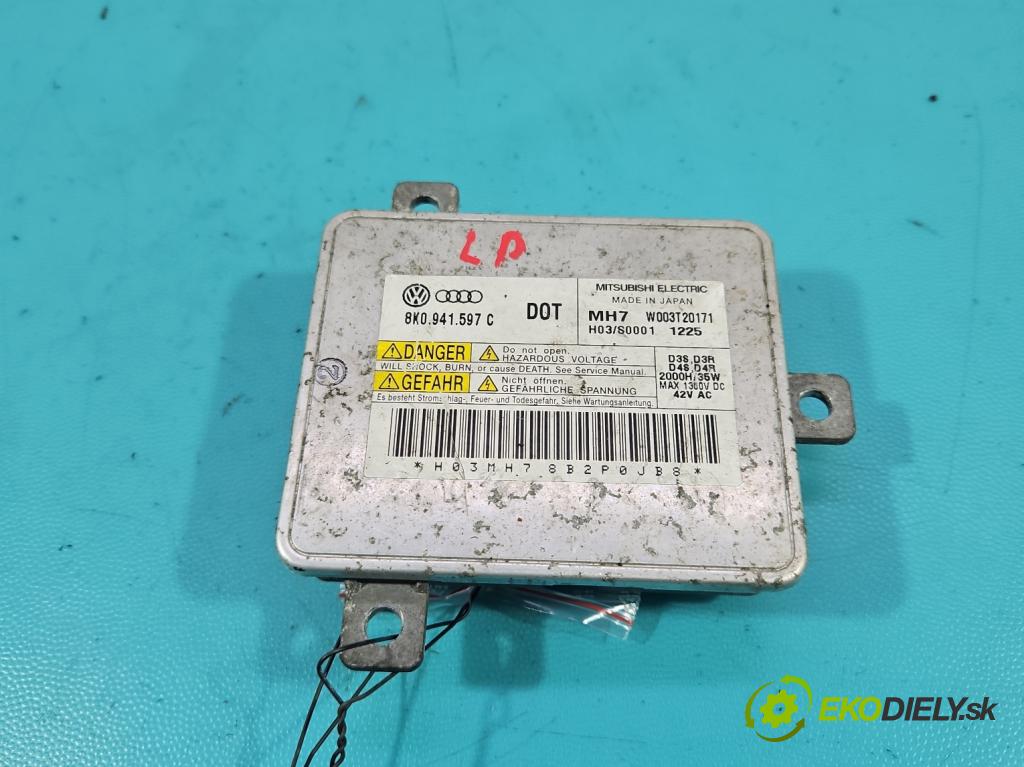 Audi Q5 2008-2016 2.0 tdi 170 HP manual 125 kW 1968 cm3 5- střídač: xenon 8K0941597C (Riadiaca jednotka xenónu)