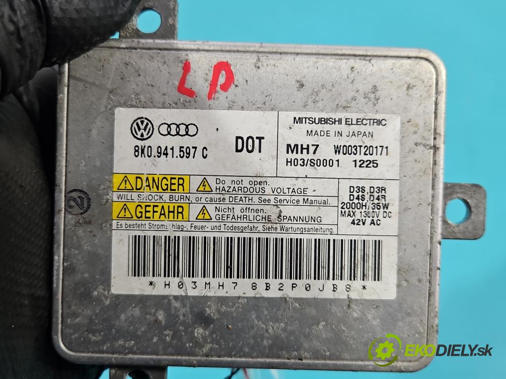 Audi Q5 2008-2016 2.0 tdi 170 HP manual 125 kW 1968 cm3 5- střídač: xenon 8K0941597C (Riadiaca jednotka xenónu)