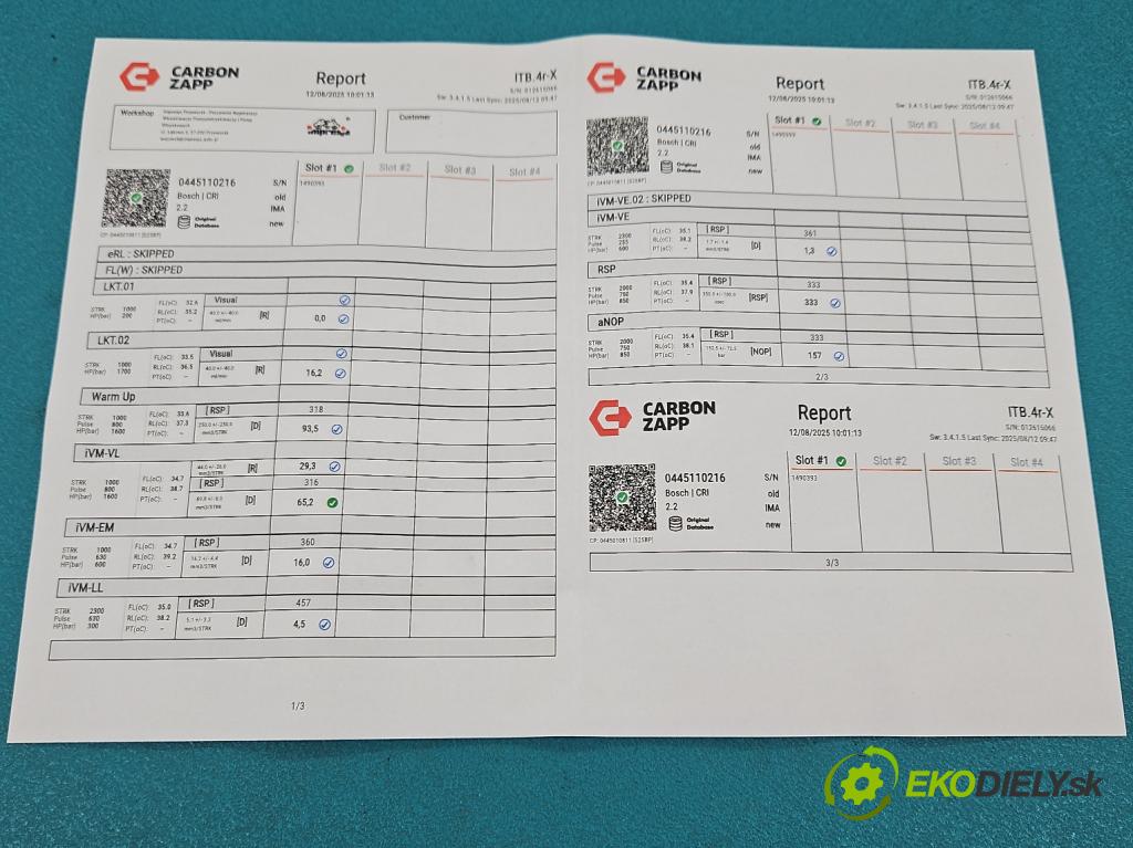Bmw 3 E90 2005-2013 2.0d 163 HP automatic 120 kW 1995 cm3 4- vstrek 0445110216 (Vstrekovač paliva)