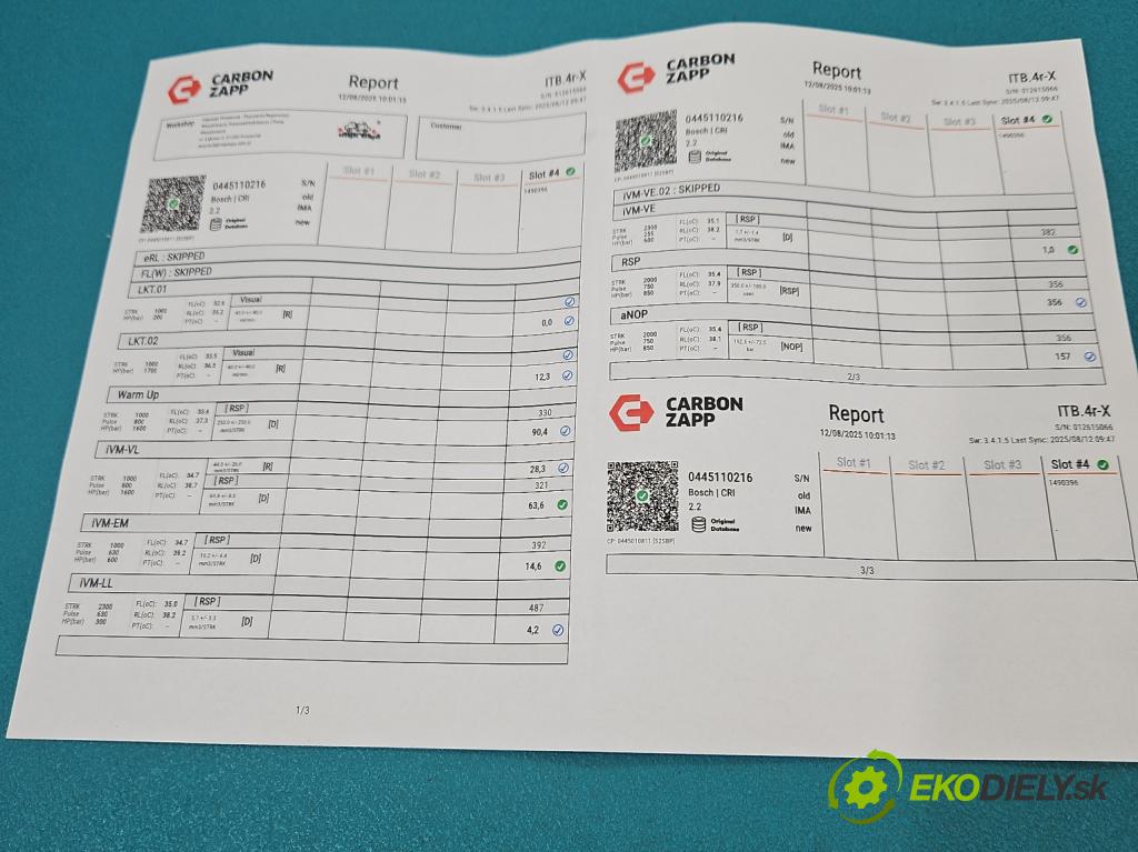 Bmw 3 E90 2005-2013 2.0d 163 HP automatic 120 kW 1995 cm3 4- vstrek 0445110216 (Vstrekovač paliva)