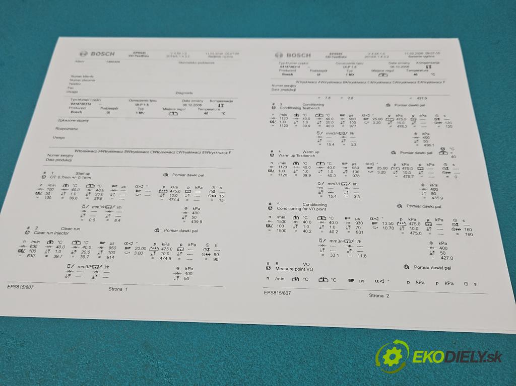 Vw Polo IV 9N 2001-2009 1.4 tdi 69KM manual 51 kW 1422 cm3 5- vstrekovacie čerpadlo 0414720314 (Vstrekovač paliva)