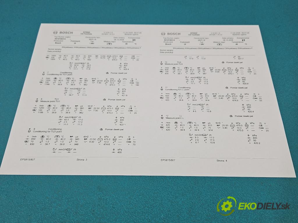 Vw Polo IV 9N 2001-2009 1.4 tdi 69KM manual 51 kW 1422 cm3 5- vstrekovacie čerpadlo 0414720314 (Vstrekovač paliva)