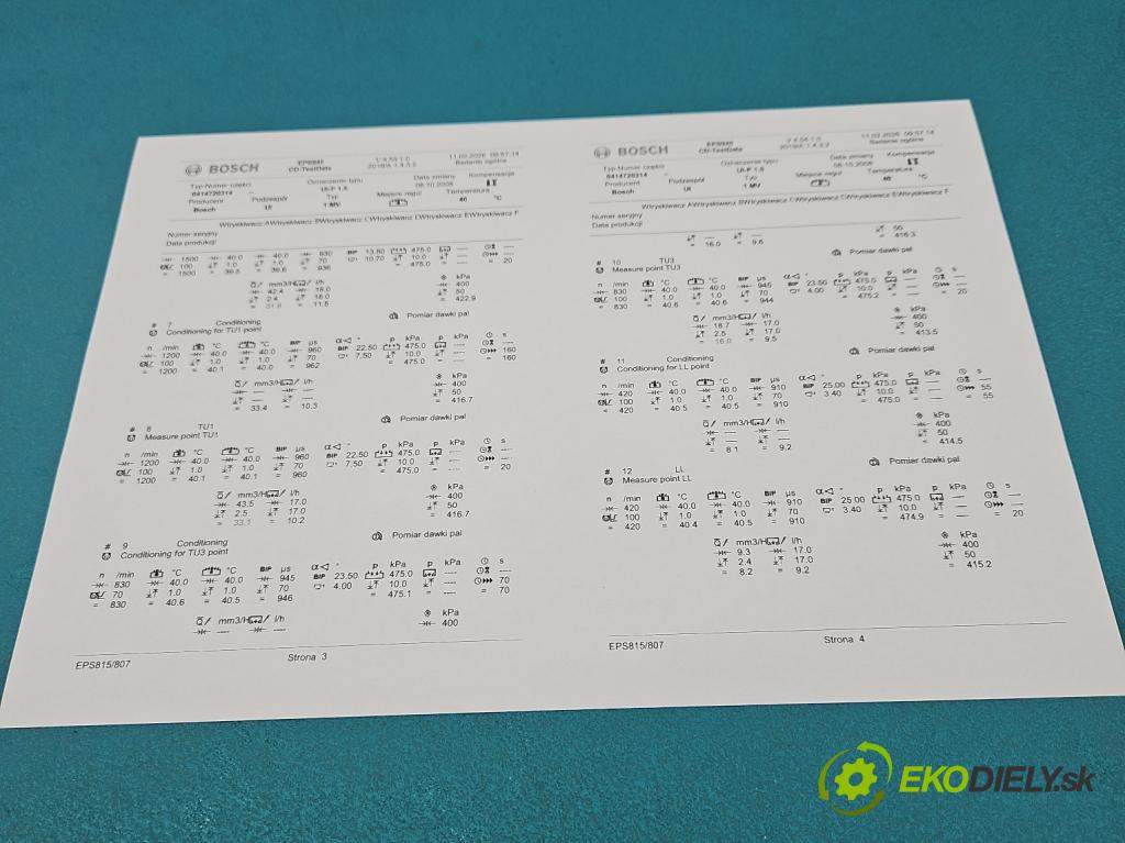 Vw Polo IV 9N 2001-2009 1.4 tdi 69KM manual 51 kW 1422 cm3 5- vstrekovacie čerpadlo 0414720314 (Vstrekovač paliva)