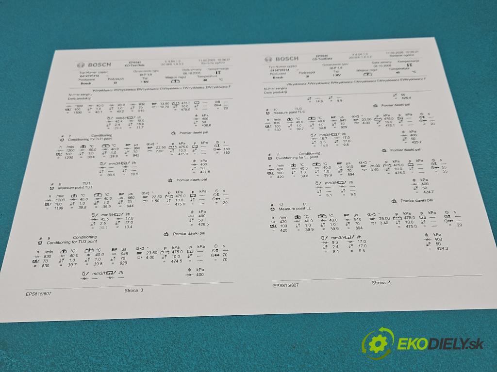 Vw Polo IV 9N 2001-2009 1.4 tdi 69KM manual 51 kW 1422 cm3 5- vstrekovacie čerpadlo 0414720314 (Vstrekovač paliva)