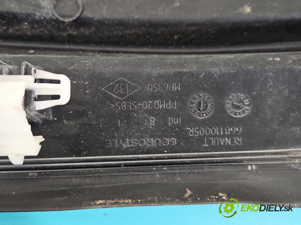 Renault Scenic III 2009-2016 1.6 dci 131 hp manual 96 kW 1598 cm3 5- torpédo 668110005R (Plast pod čelním sklem)