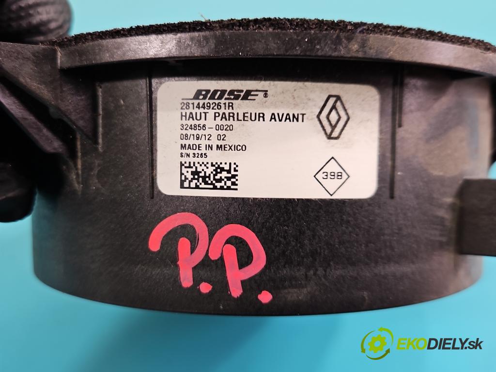 Renault Scenic III 2009-2016 1.6 dci 131 hp manual 96 kW 1598 cm3 5- reproduktory komplet 281449261R
