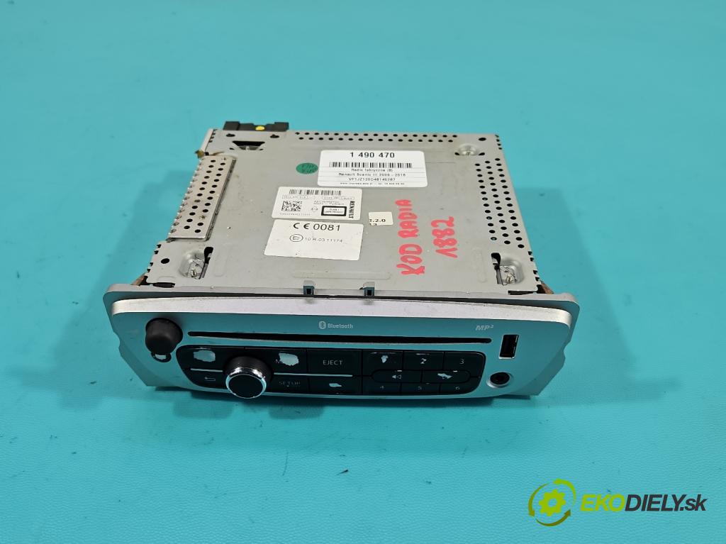 Renault Scenic III 2009-2016 1.6 dci 131 HP manual 96 kW 1598 cm3 5- Radio originál 281157081R