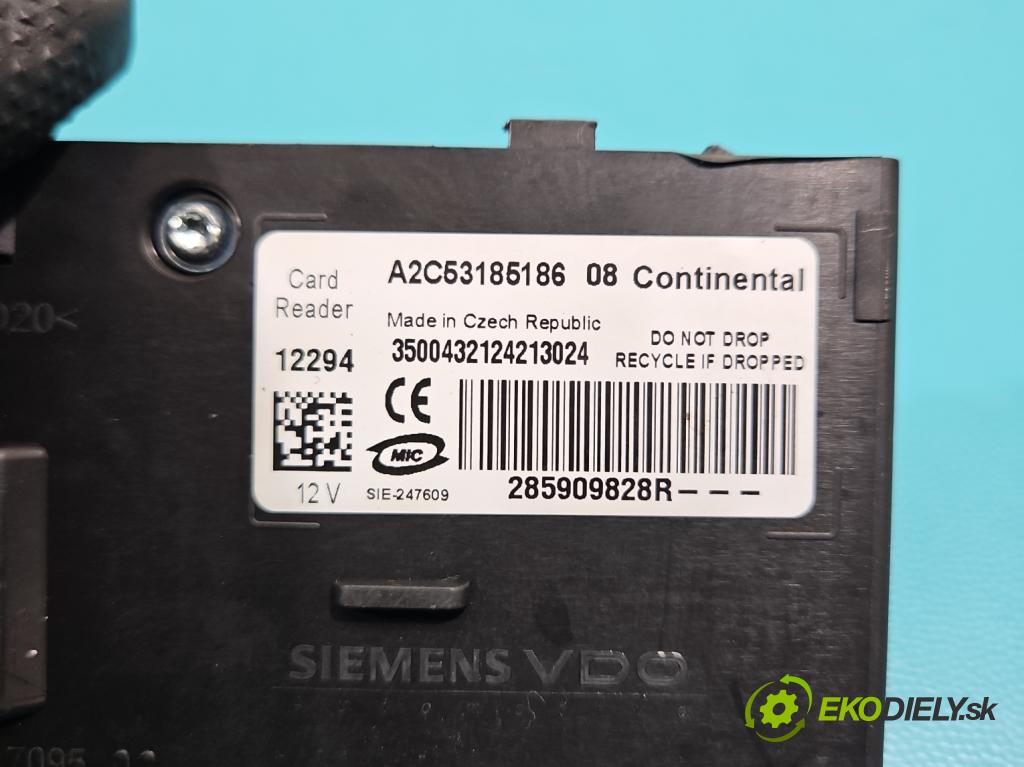 Renault Scenic III 2009-2016 1.6 dci 131 hp manual 96 kW 1598 cm3 5- Čtenář: kárt A2C53185186