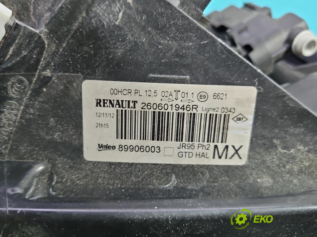 Renault Scenic III 2009-2016 1.6 dci 131 HP manual 96 kW 1598 cm3 5- Reflektor: ľavý 260601946R (Kľučka dverí ostatné)