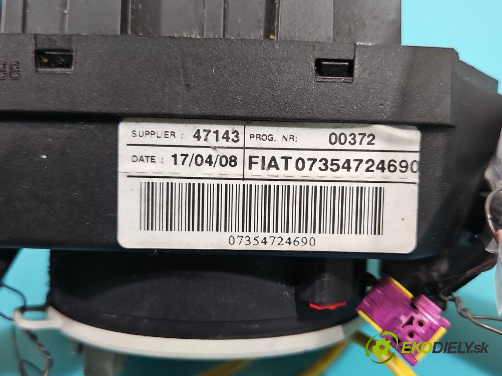 Fiat 500 2007-2020 1.2 8V 69KM manual 51 kW 1242 cm3 3- Přepínač sdružený 07354724690 (Páčky pod volantem)