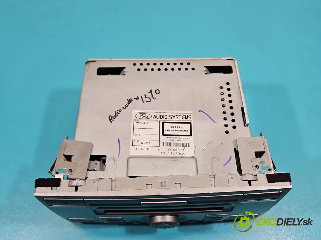 Ford S-max I 2006-2015 2.0 16V 145 HP manual 107 kW 1999 cm3 5- Radio originál 6M2T-18C815-AF