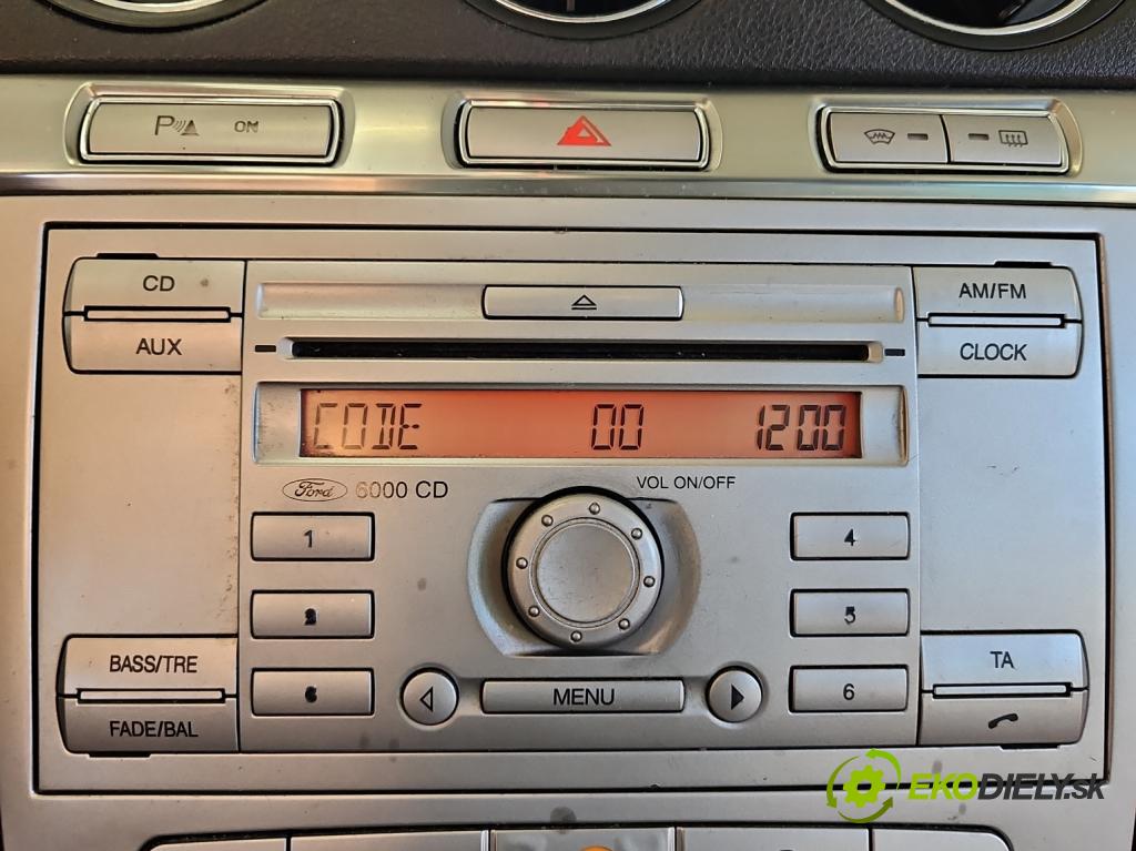Ford S-max I 2006-2015 2.0 16V 145 HP manual 107 kW 1999 cm3 5- Radio originál 6M2T-18C815-AF