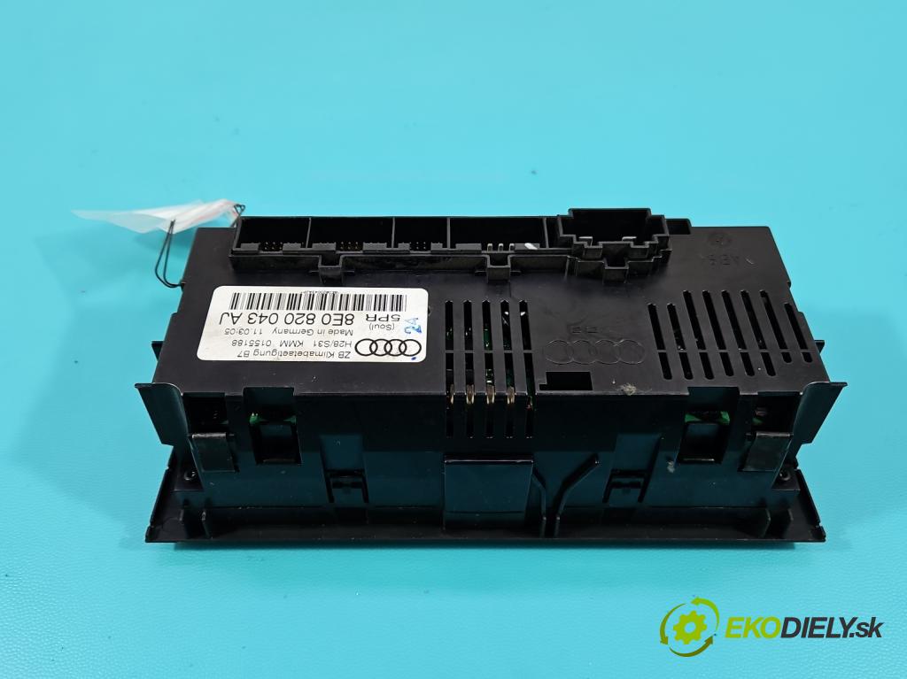 Audi A4 B7 2004-2008 1.9 TDI 116 HP manual 85 kW 1896 cm3 5- panel kúrenia 8E0820043AJ