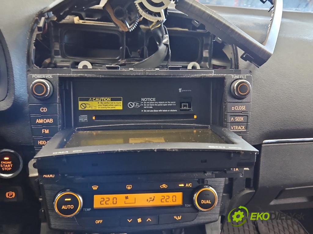 Toyota Avensis III T27 2009-2018 2.0 D4D 126 HP manual 93 kW 1998 cm3 5- Radio originál 86120-20A80
