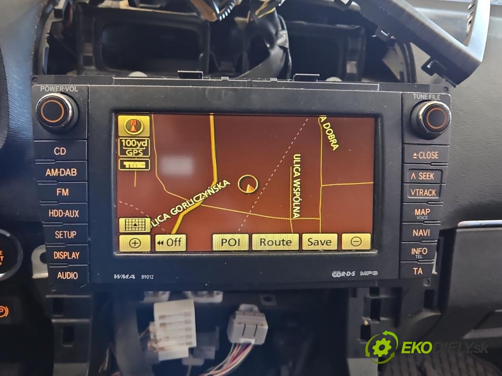 Toyota Avensis III T27 2009-2018 2.0 D4D 126 HP manual 93 kW 1998 cm3 5- Radio originál 86120-20A80