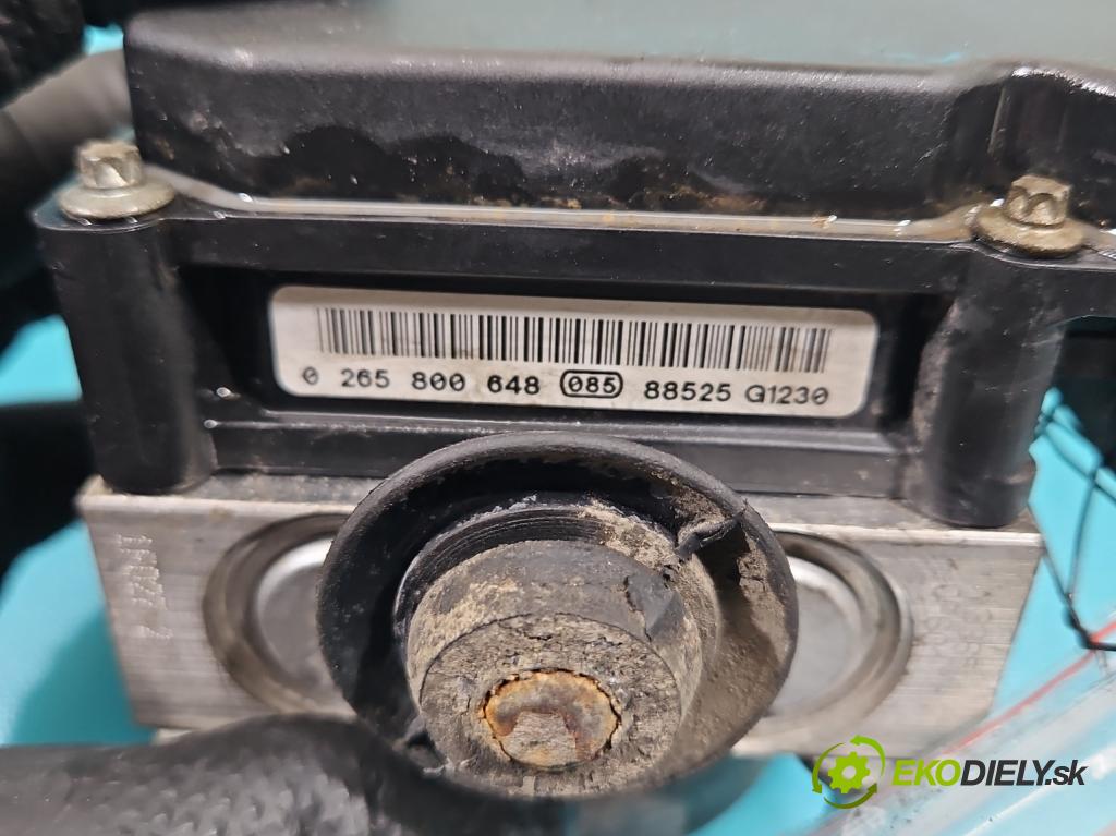 Fiat 500 2007-2020 1.2 8V 69KM manual 51 kW 1242 cm3 3- čerpadlo abs 0265800648 (Pumpa ABS)