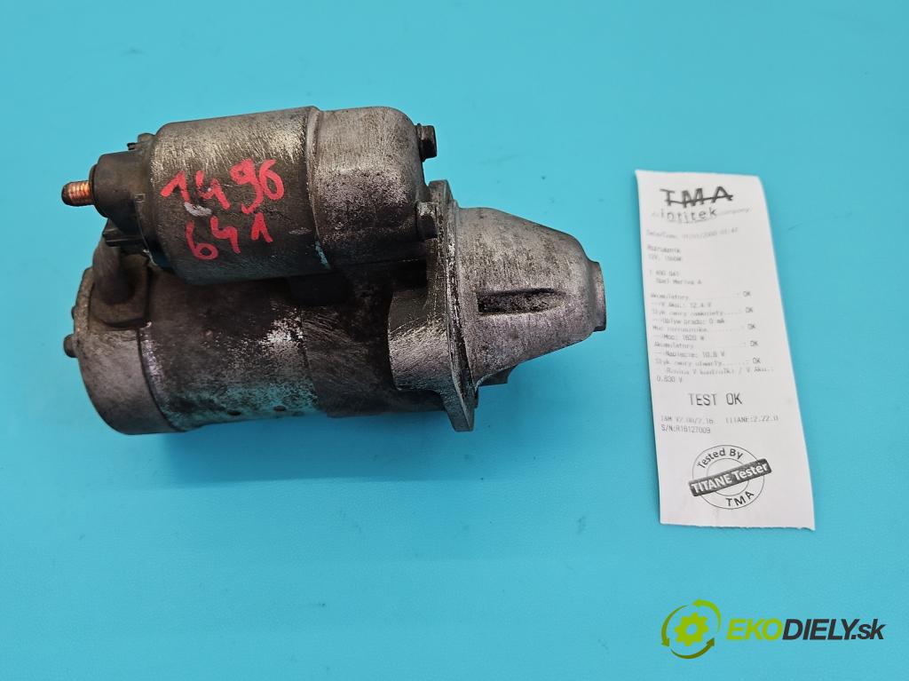 Opel Meriva A 2002-2010 1.7 cdti 101 HP manual 74 kW 1686 cm3 5- štartér 8980147430 (Štartér)