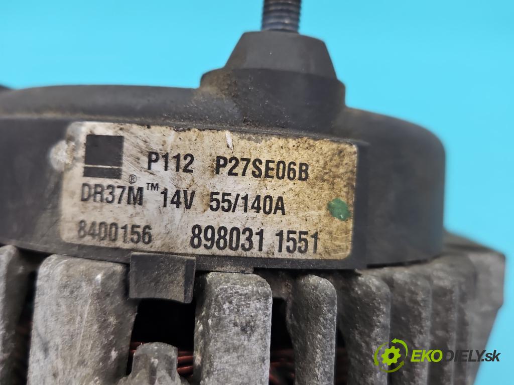 Opel Meriva A 2002-2010 1.7 cdti 101 HP manual 74 kW 1686 cm3 5- Alternator 8400156 (Alternátor)