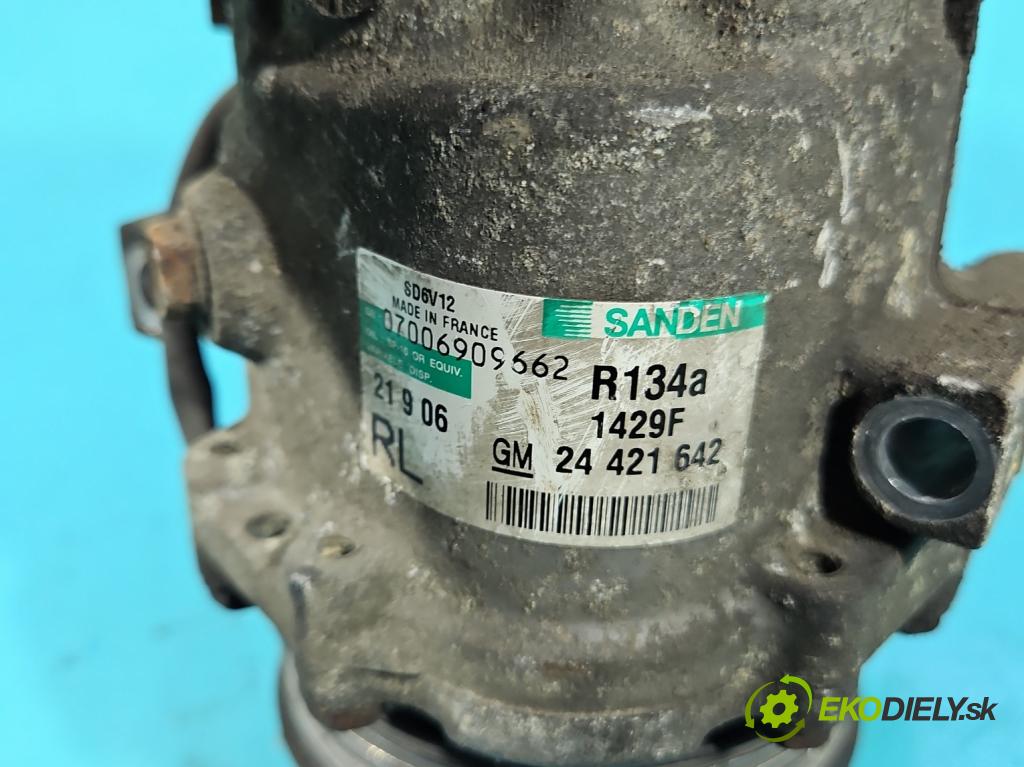 Opel Meriva A 2002-2010 1.7 cdti 101 hp manual 74 kW 1686 cm3 5- Kompresor: klíma 24421642 (Kompresor klimatizace)