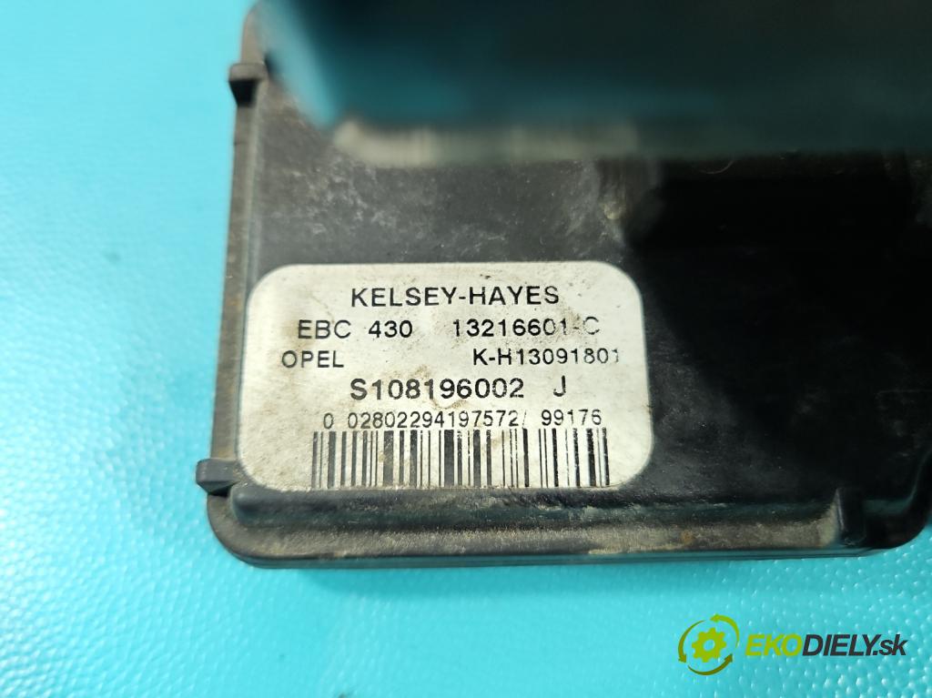 Opel Vectra B 1995-2002 1.8 16V 125 hp manual 92 kW 1796 cm3 4- čerpadlo abs 13216601-C (Pumpa ABS)
